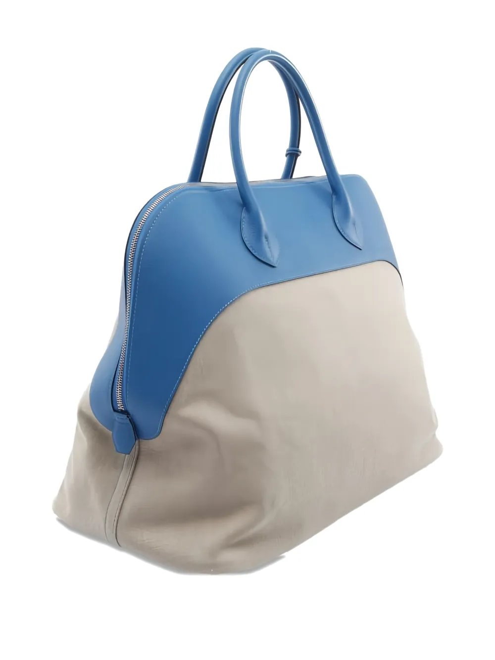 Pre-owned Hermes 2019 Bolide Relax 45 Zip Tote Bag In Neutral