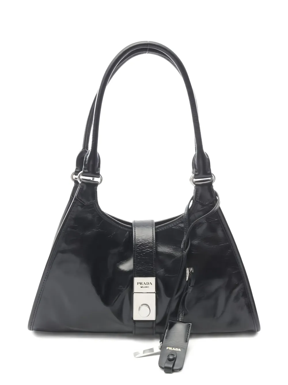 Prada Pre-Owned sac à main Soft Lux en cuir | noir | Image 1