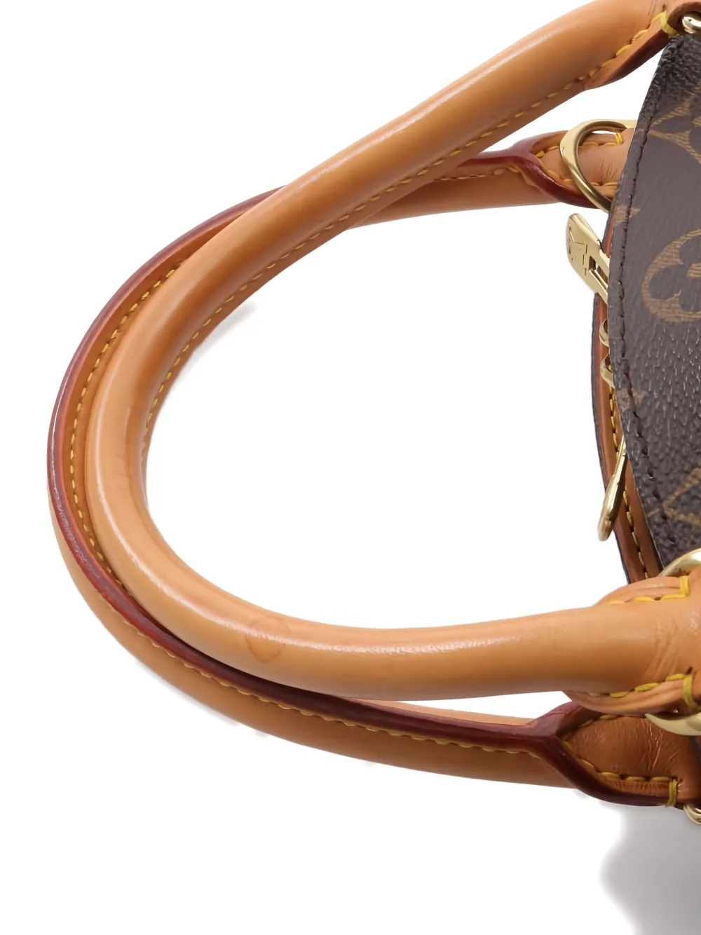 Pre-owned Louis Vuitton 1998 Monogram Ellipse Mm Handbag In Brown