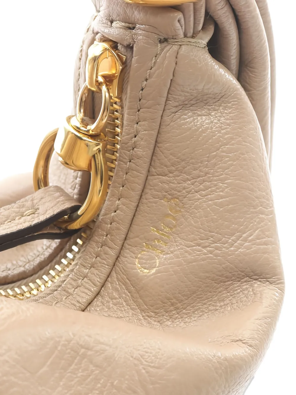 Pre-owned Chloé 2020s Small Bracelet Leather Handbag In Neutral