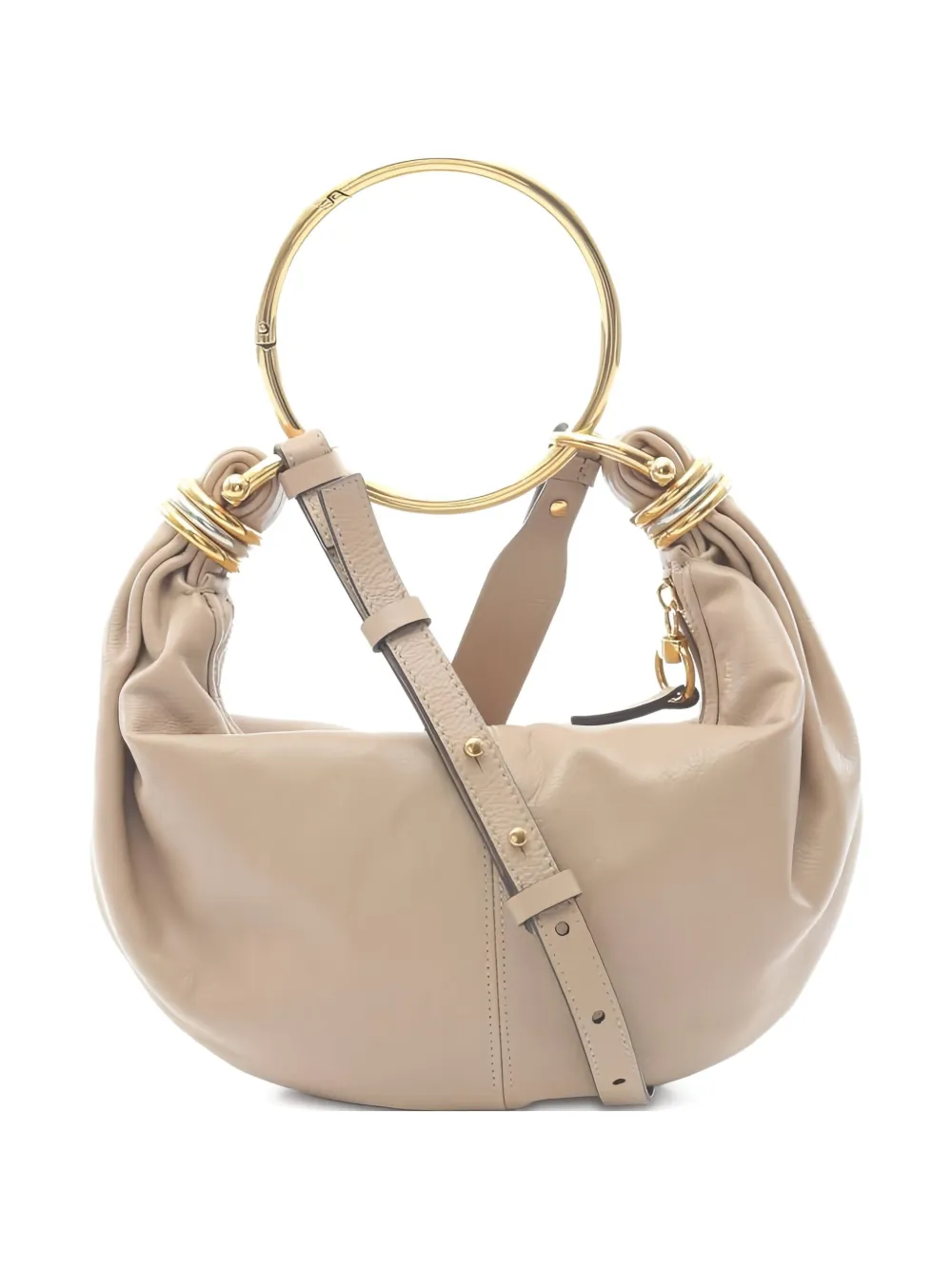 Chloé Pre-Owned 2020s small Bracelet leather handbag | Neutrals | Image 1