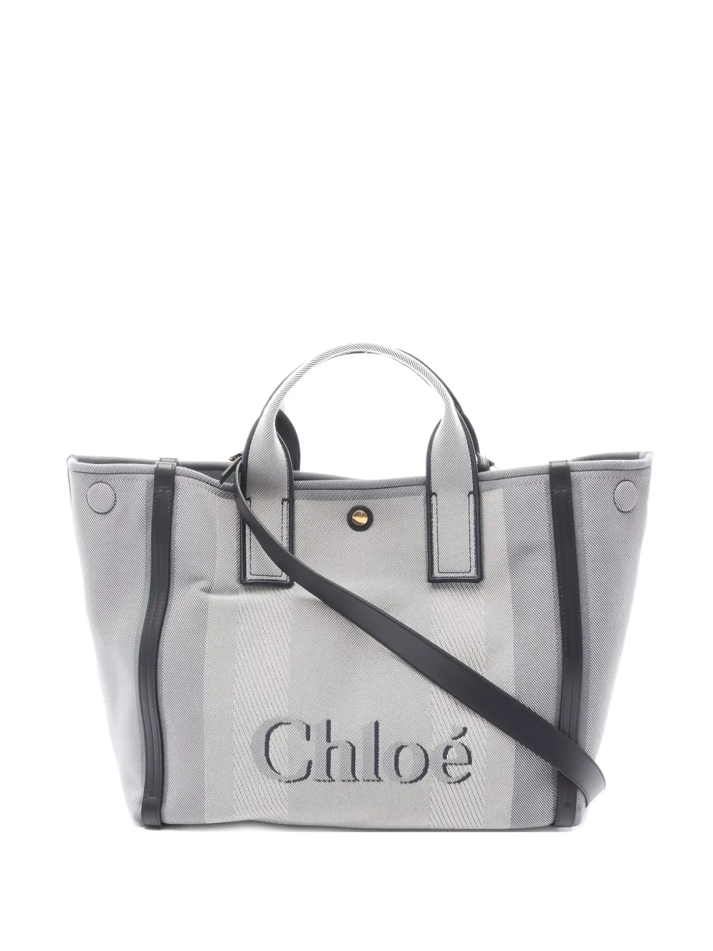 Chloé Pre-Owned 2020s embroidered tote bag | Grey | Image 1