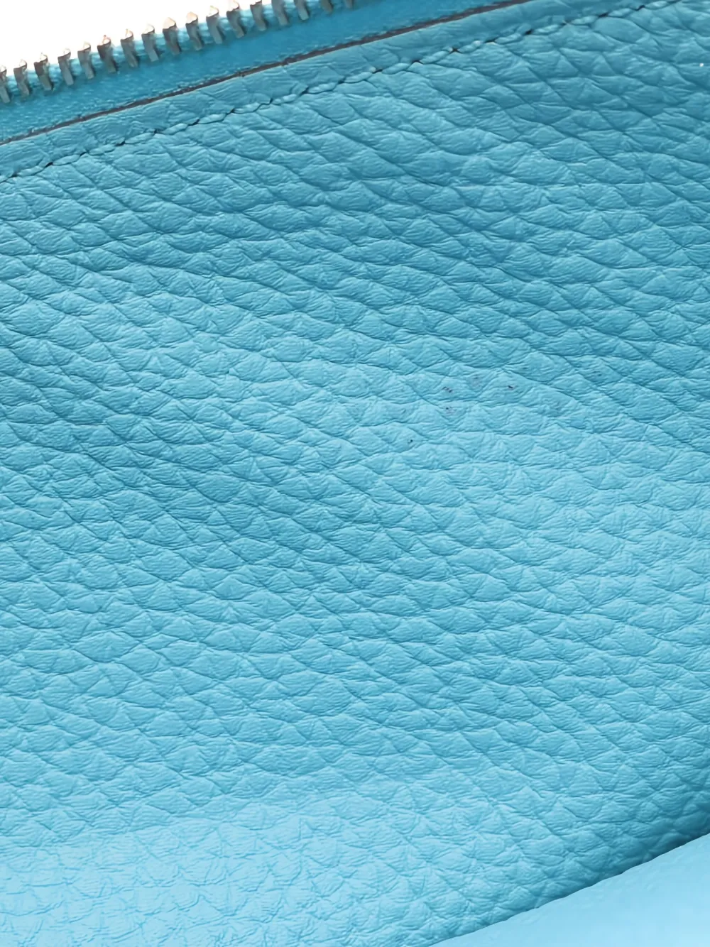 Pre-owned Hermes 2019 Dogon Bi-fold Long Wallet In Blue
