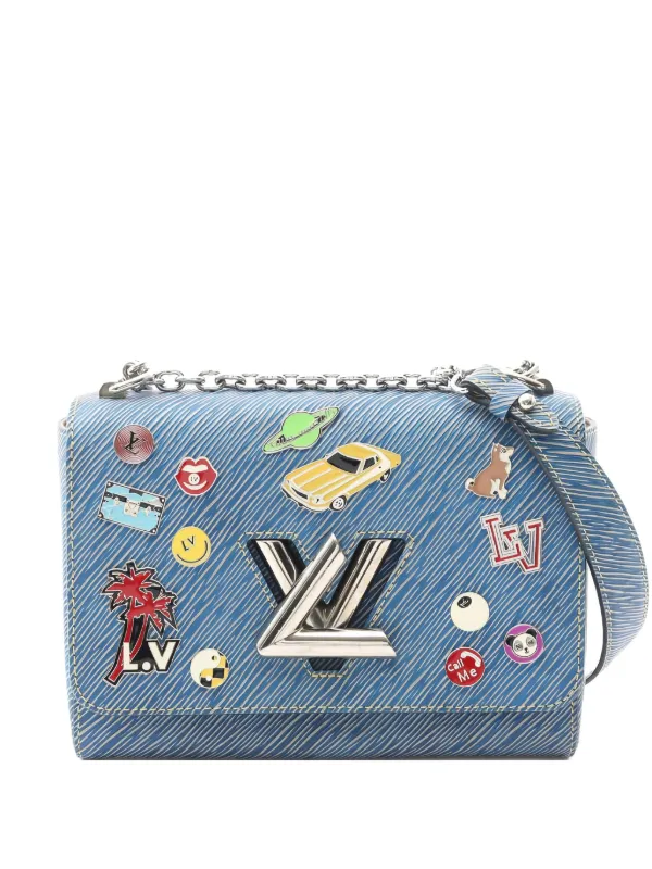 Louis Vuitton Pre-Owned 2017 Twist MM Epi Shoulder Bag Blue