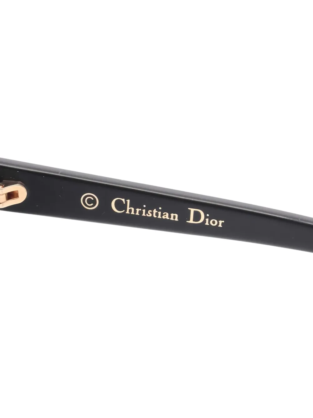 Pre-owned Dior 2020s Izon 1 Cut-out Sunglasses In Gold