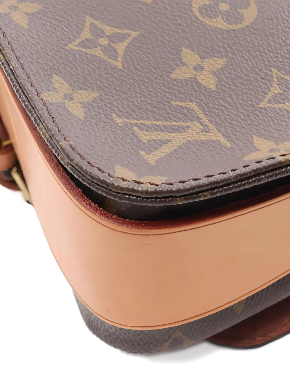 Pre-owned Louis Vuitton Cartesier Mm Monogram Cross Body Bag In Brown