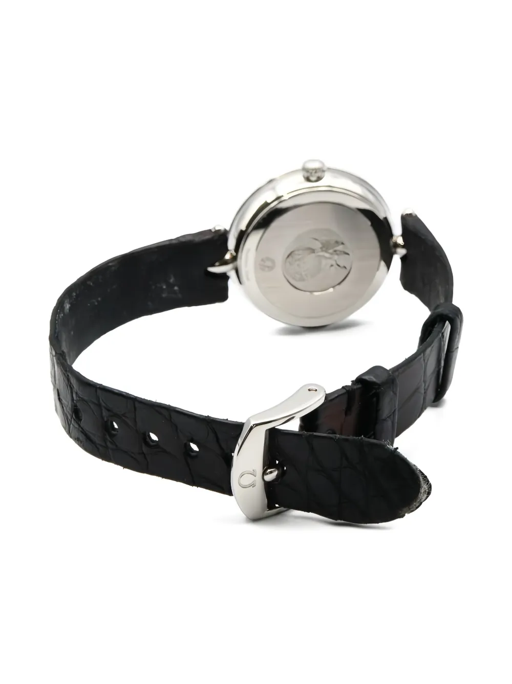 Pre-owned Omega 2010s De Ville Prestige 27mm In Black