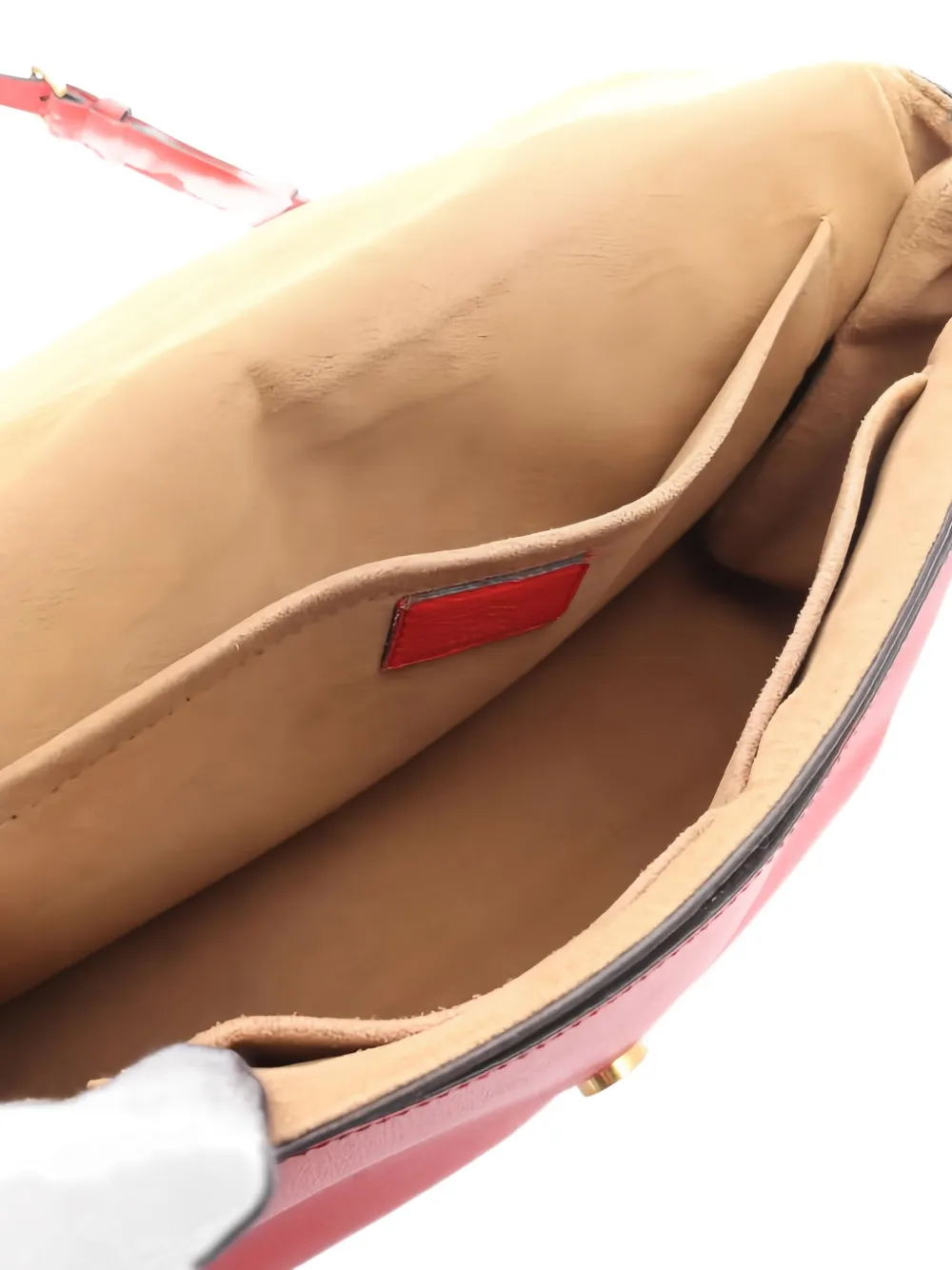 Pre-owned Louis Vuitton 2018 Marignan Monogram Padlock Handbag In Red