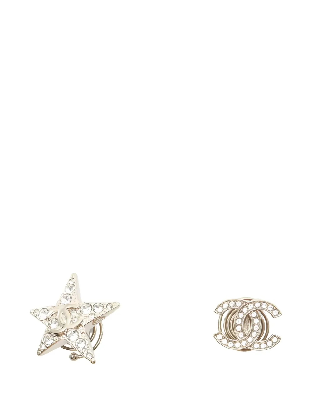 CHANEL Pre-Owned 1986-1988 CC star hair accessory set - Oro