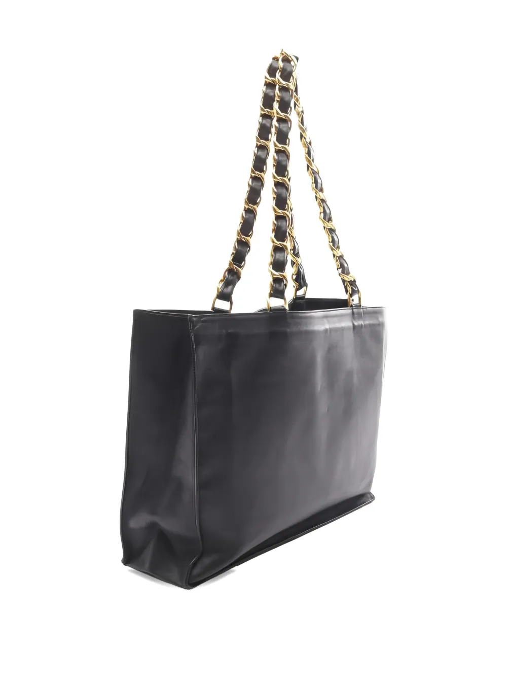 Pre-owned Chanel 1991-1994 Cc Caviar Tote Bag In Black