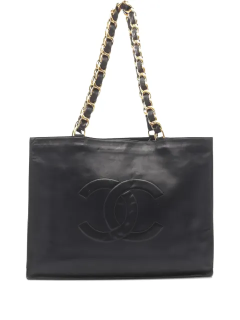 CHANEL Pre-Owned  1991-1994 CC caviar tote bag