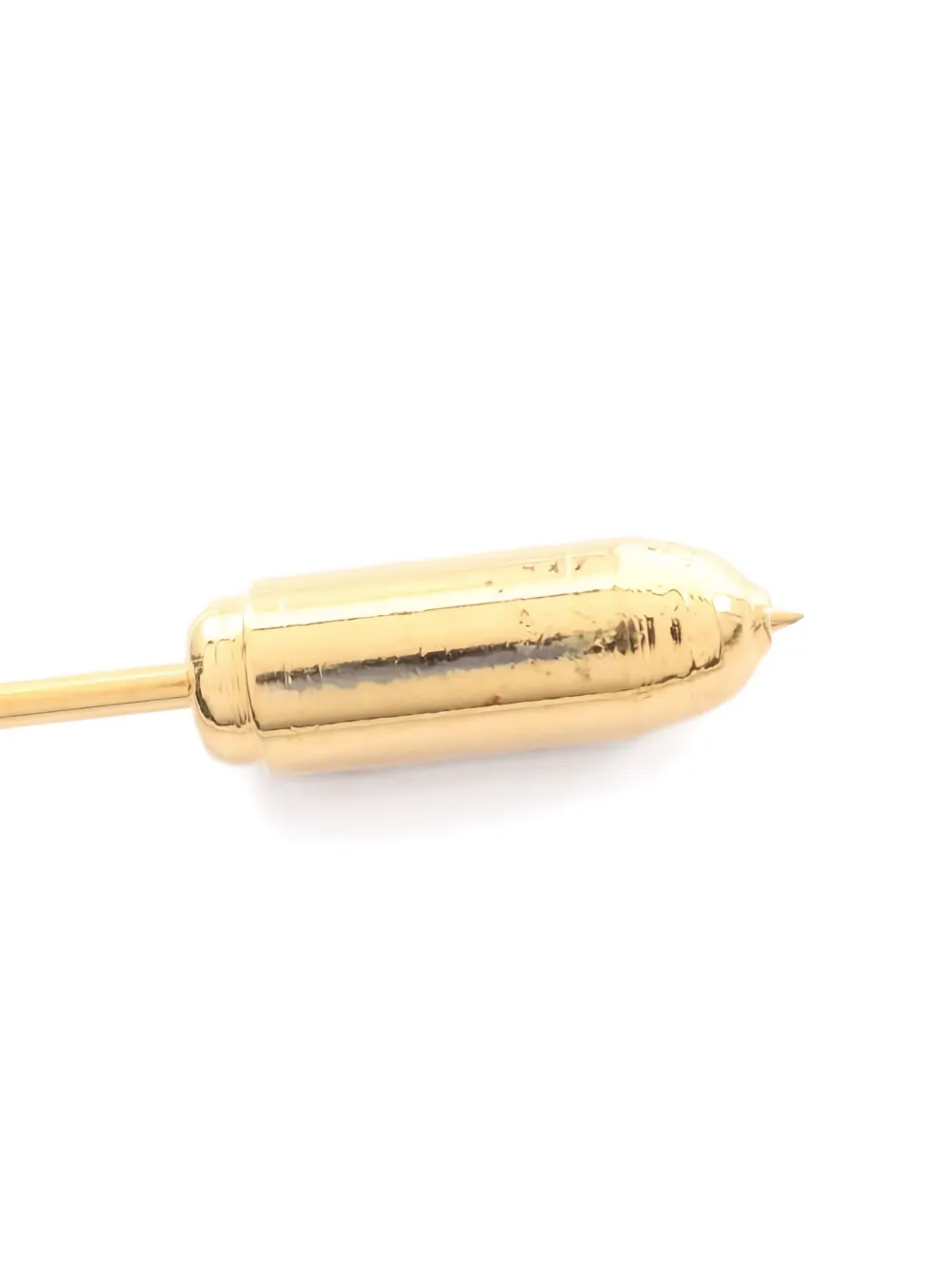 Pre-owned Chanel 1986-1988 Cc-logo Brooch In Gold