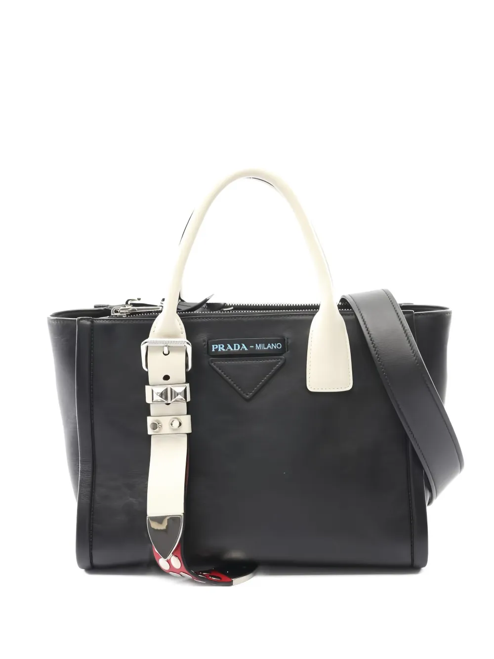 Pre-owned Prada Concept Grace Lux Two-way Handbag In Black