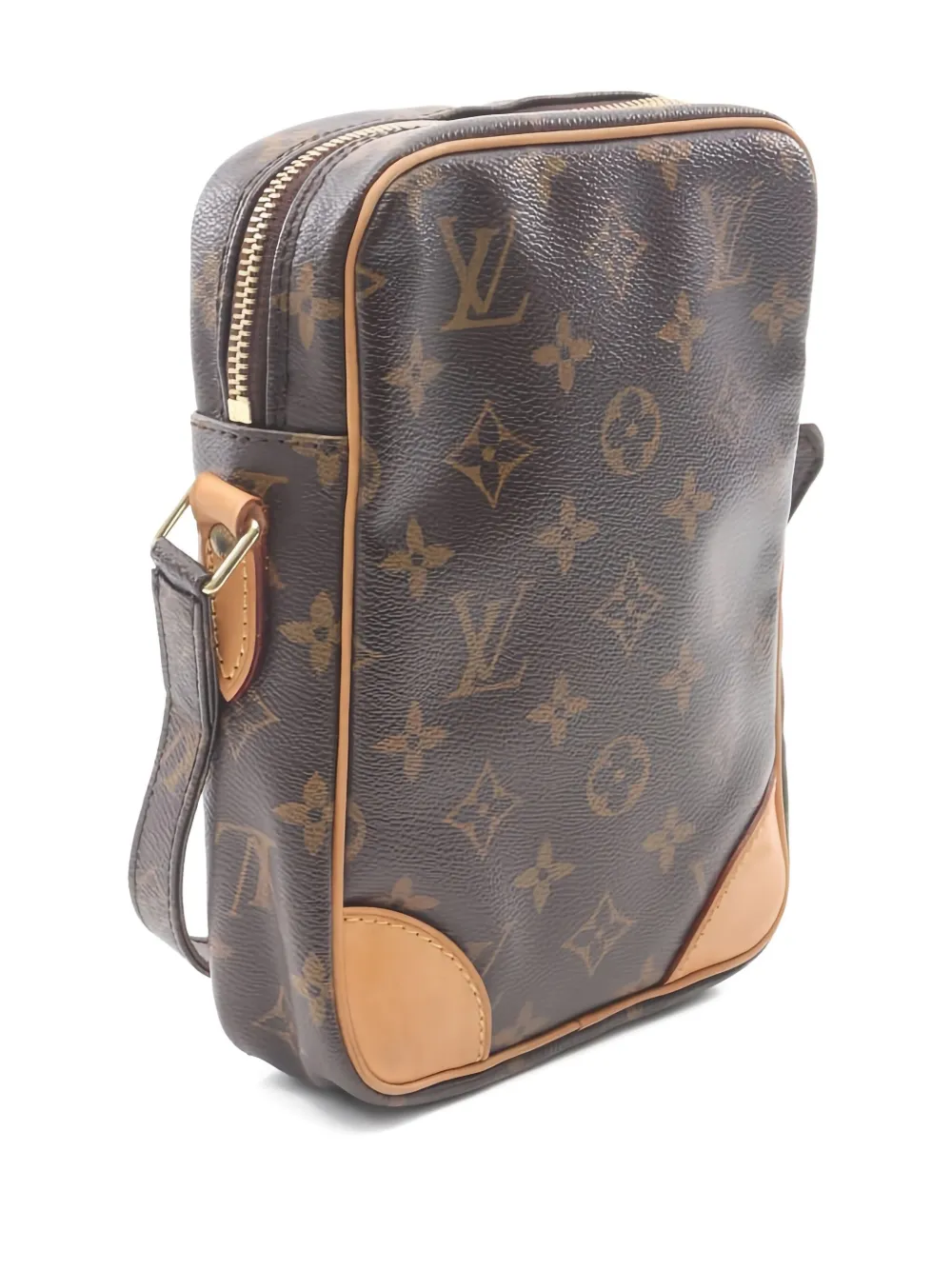 Pre-owned Louis Vuitton 2007 Monogram Danube Crossbody Bag In Brown