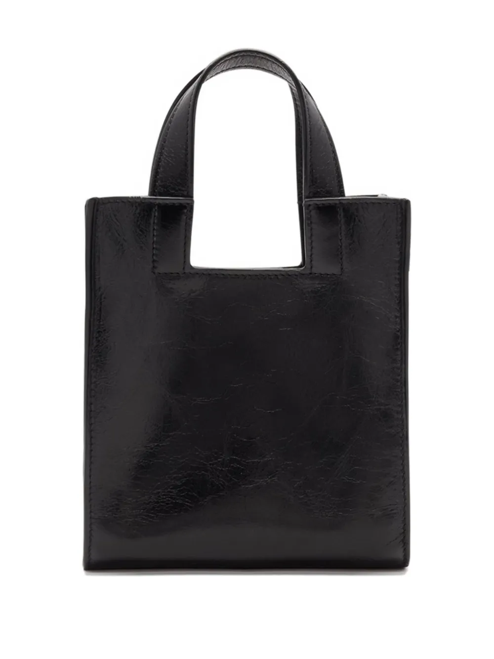 Bally Small Easy Leather Tote Bag In Black