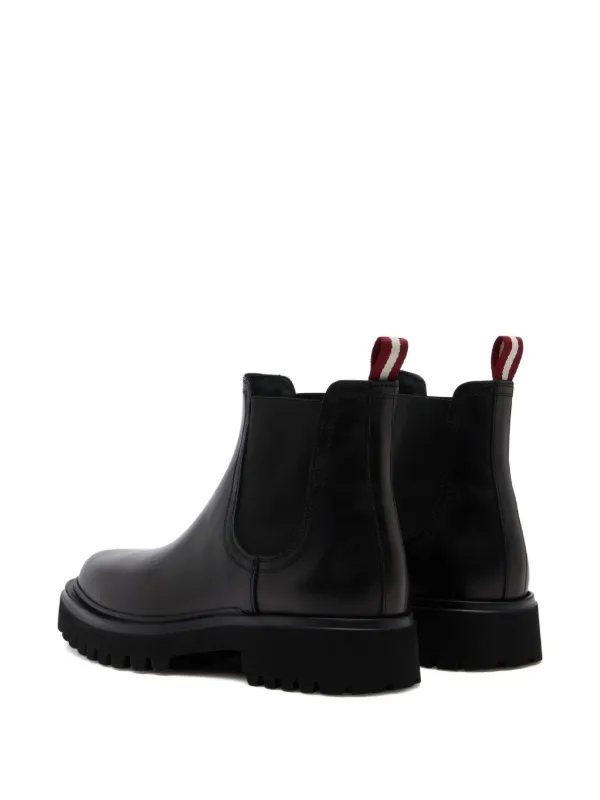 **NFS. Bally Switzerland Black Leather Mens Size EU42 US9 Side Zip Chelsea Boots Bally leather chelsea - Gem main image 4