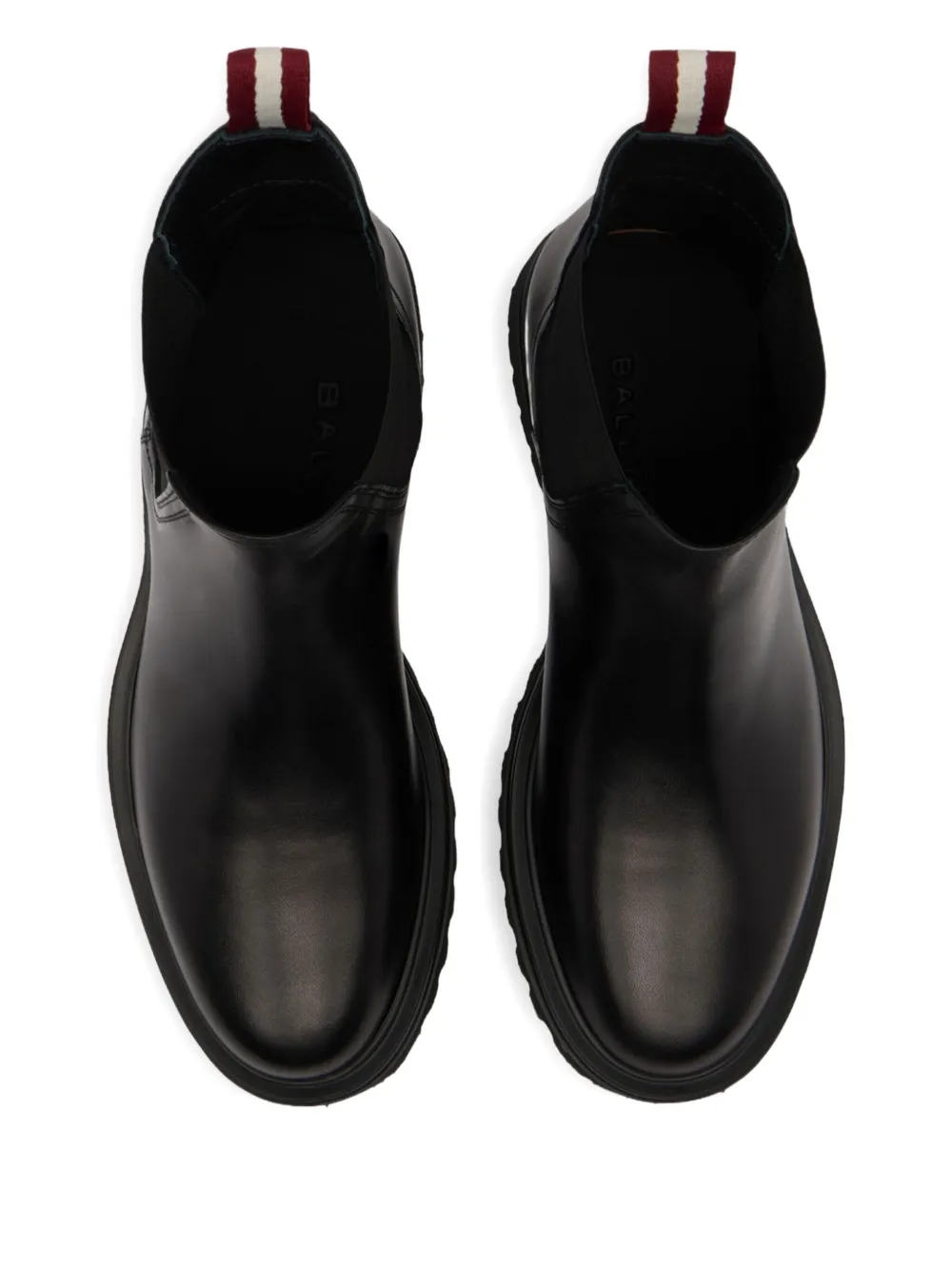 Bally Leren Chelsea laarzen Zwart