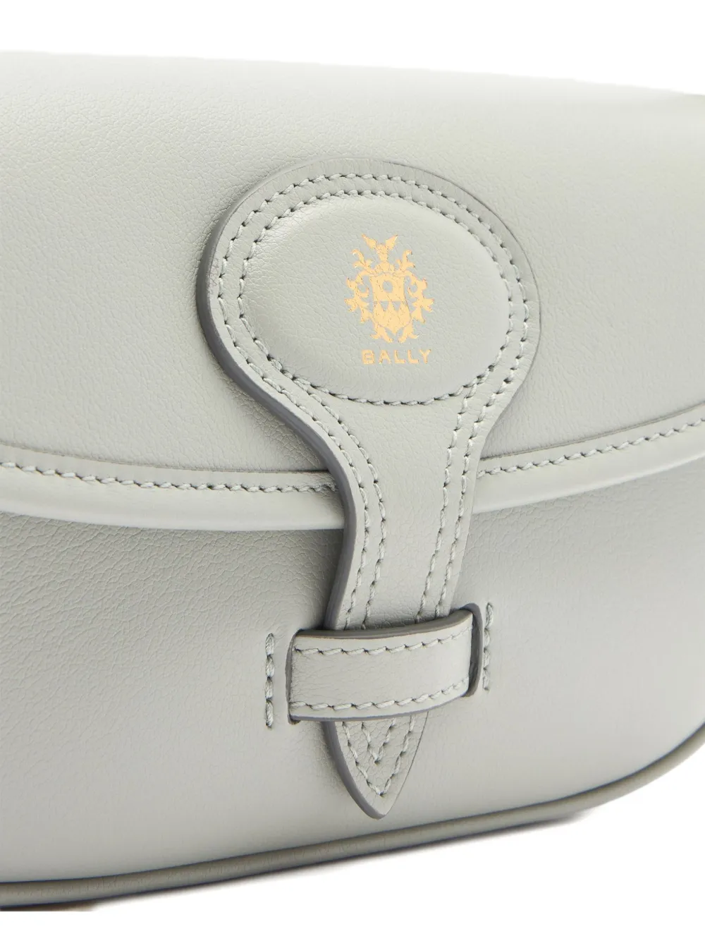 Bally Beckett kleine leren schoudertas Grijs