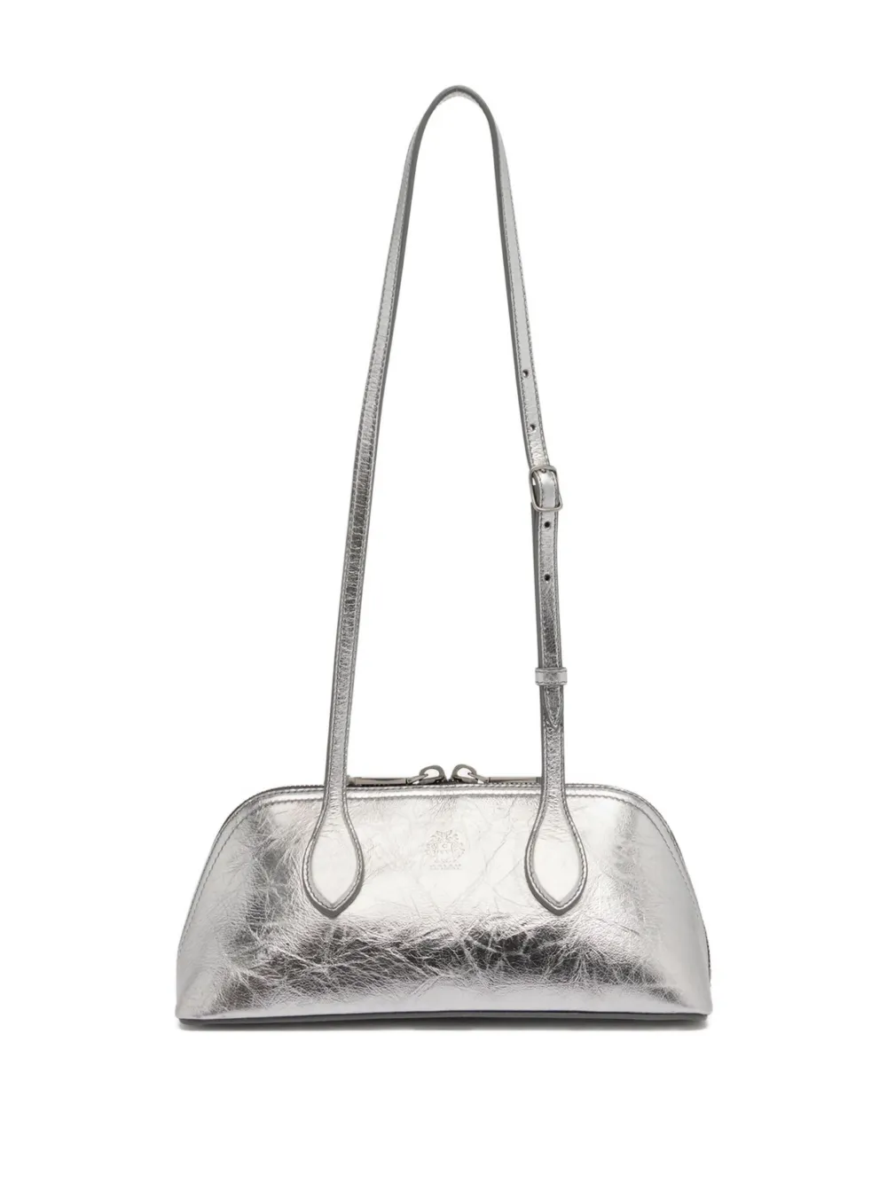 Bally Mini Praline Leather Shoulder Bag In Silver