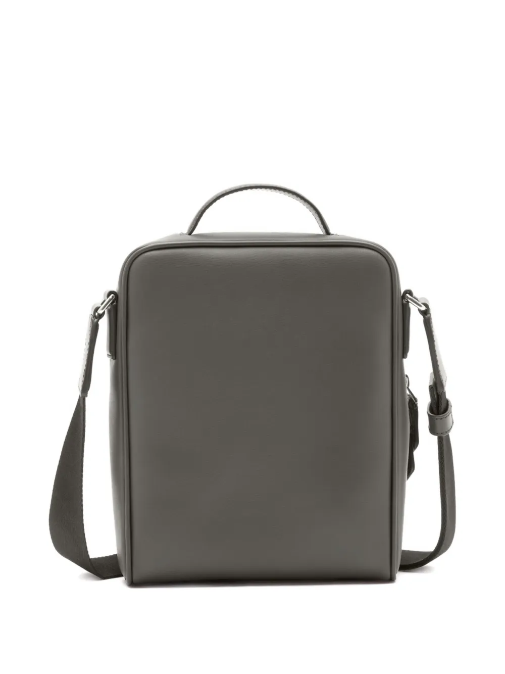 Bally Mythos Zip Leather Shoulder Bag In Gray