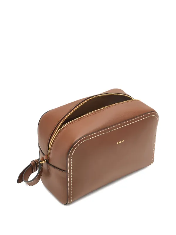 Bally Easy Bally Leather Cross Body Bag | Brown | FARFETCH ID