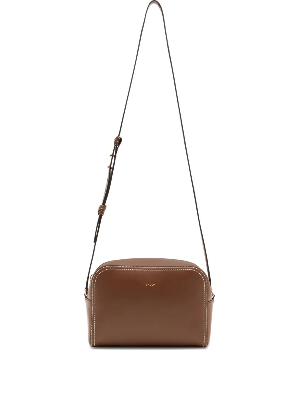 Bally Easy  Leather Cross Body Bag In Brown