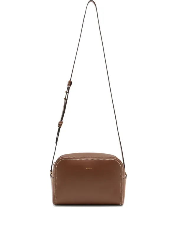 Bally Easy Bally Leather Cross Body Bag in Brown