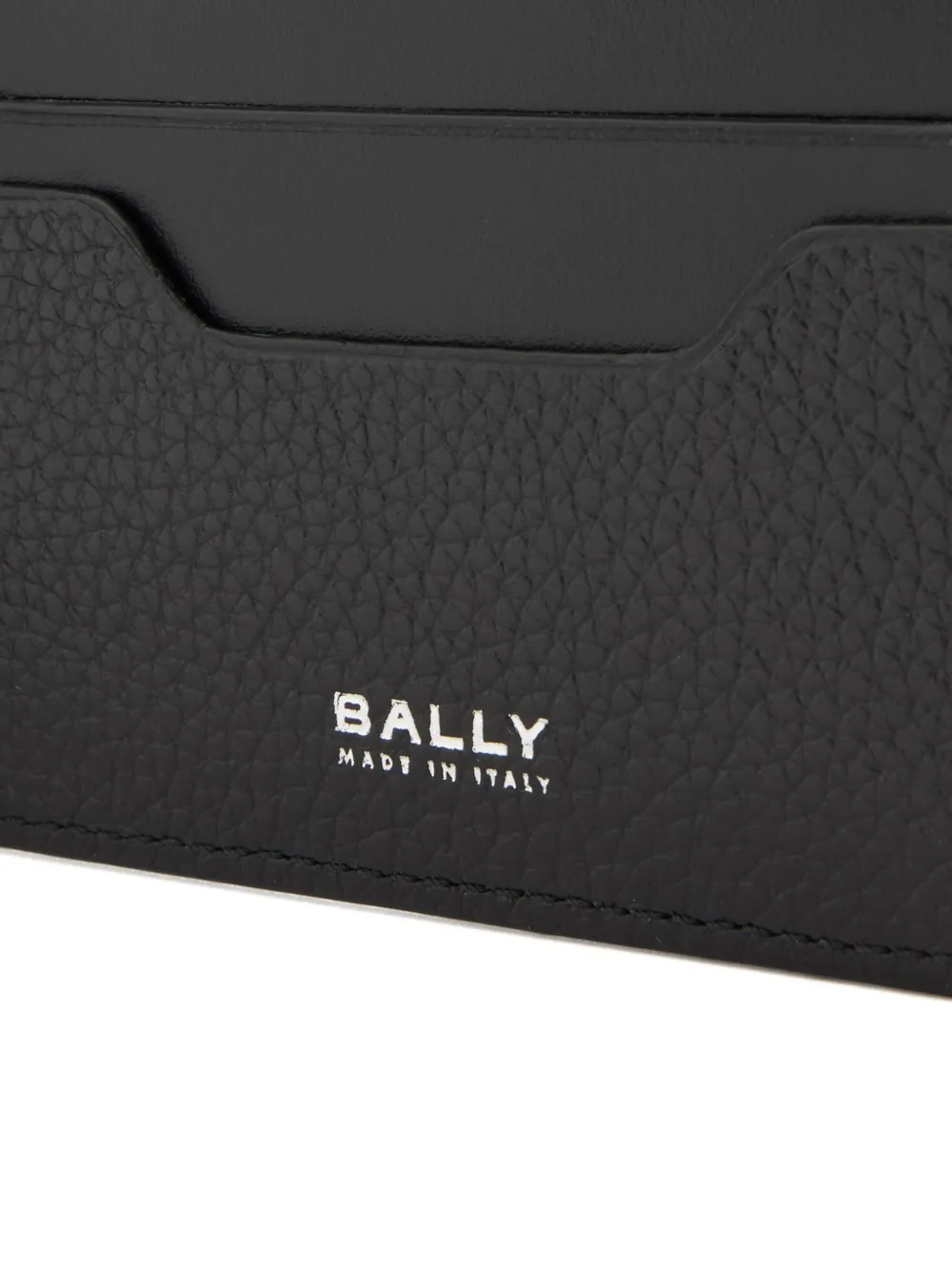 Bally Capitol Grained Leather Wallet In Black