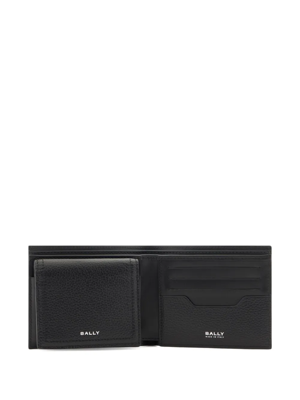 Bally Capitol Grained Leather Wallet In Black