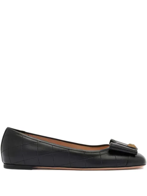 Bally  B-Bow quilted leather ballet flats