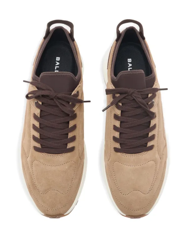 Bally lace-up Suede Sneakers | Brown | FARFETCH display picture 3