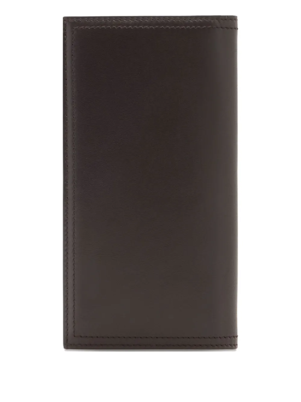 Bally Ray Continental Striped Leather Wallet In Brown