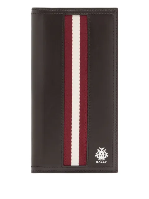Bally cartera Ray Continental de piel con motivo de rayas