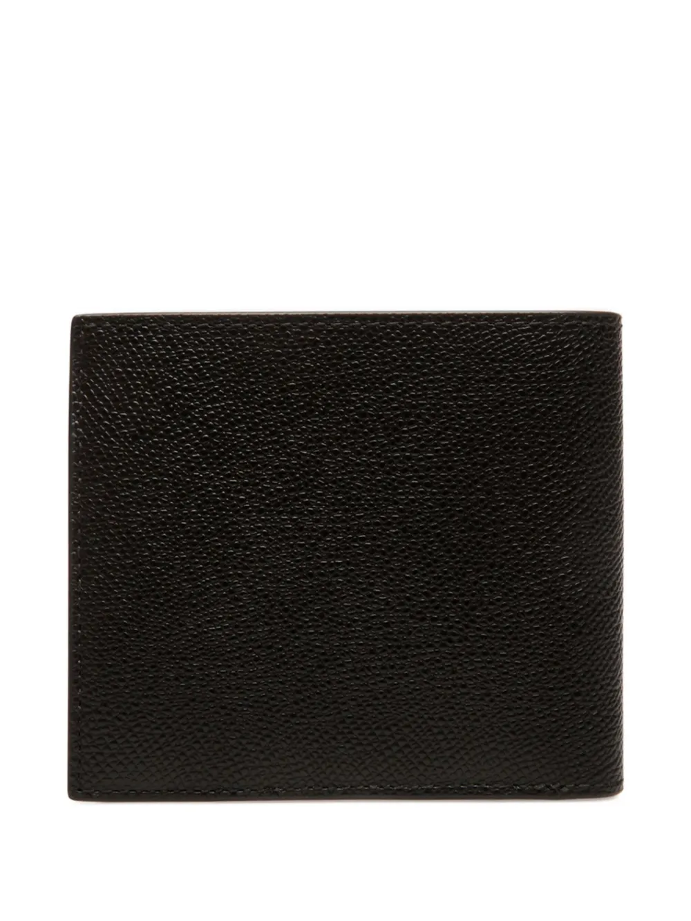 Bally Embossed Leather Money Clip Wallet In Black