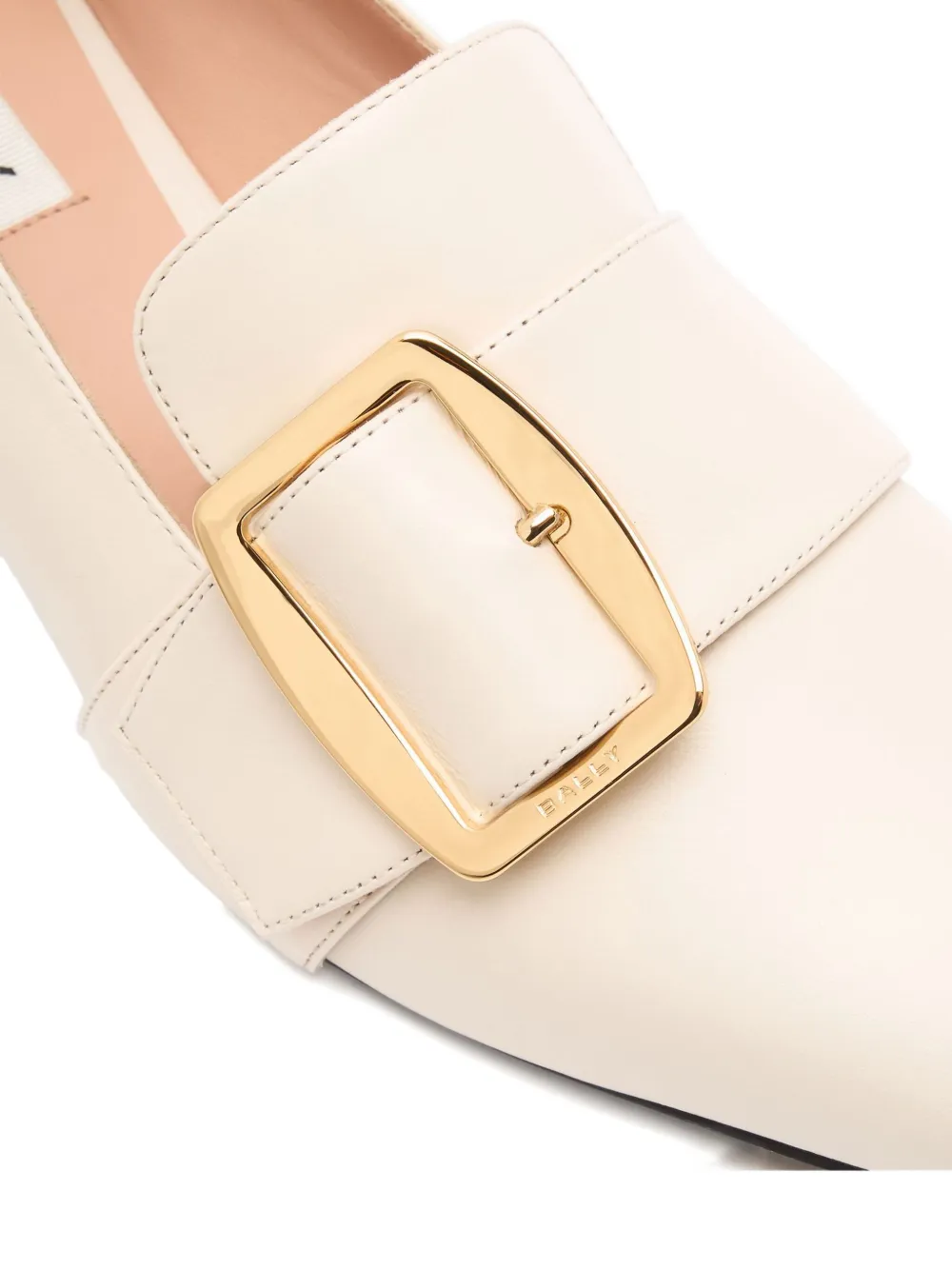 Bally 40mm Boucle Leather Pump In Neutral
