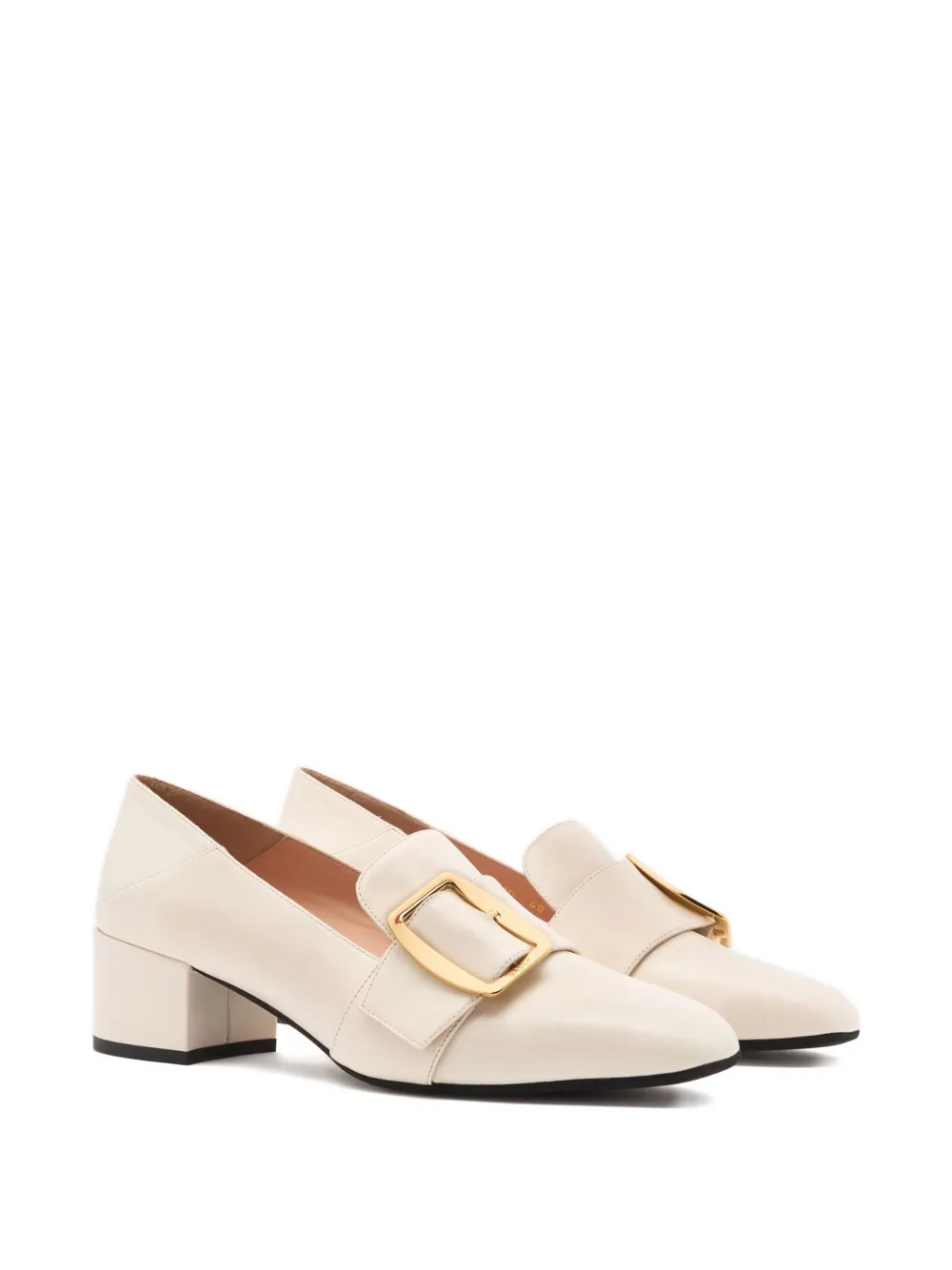 Bally 40mm Boucle Leather Pump In Neutral