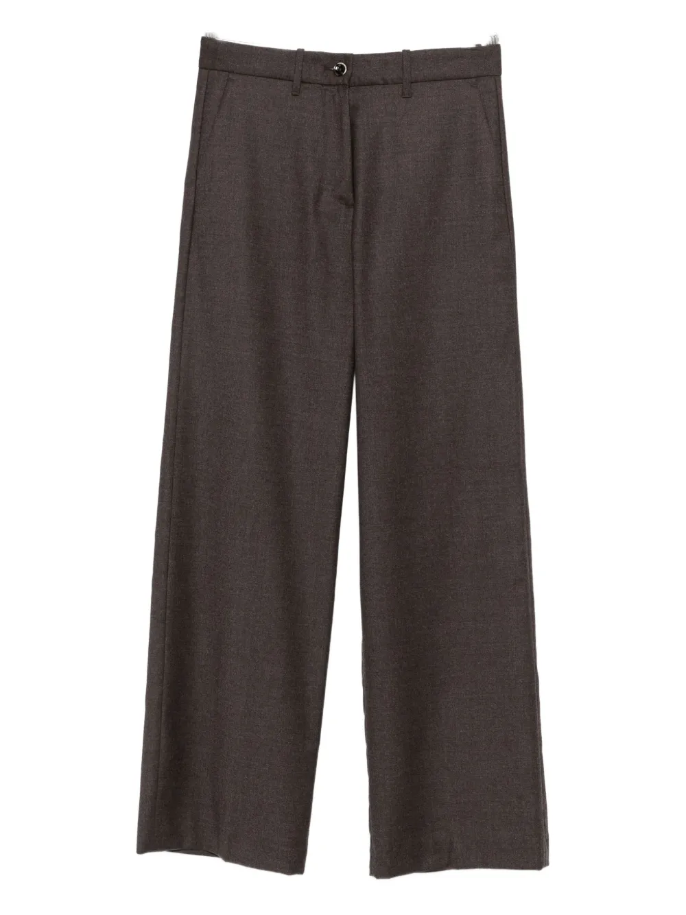 Nine In The Morning Straight-leg Trousers In Brown