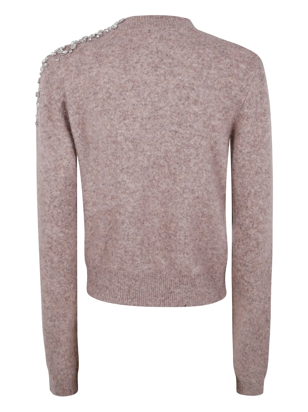 Seventy Crystal-embellished Cardigan In Brown
