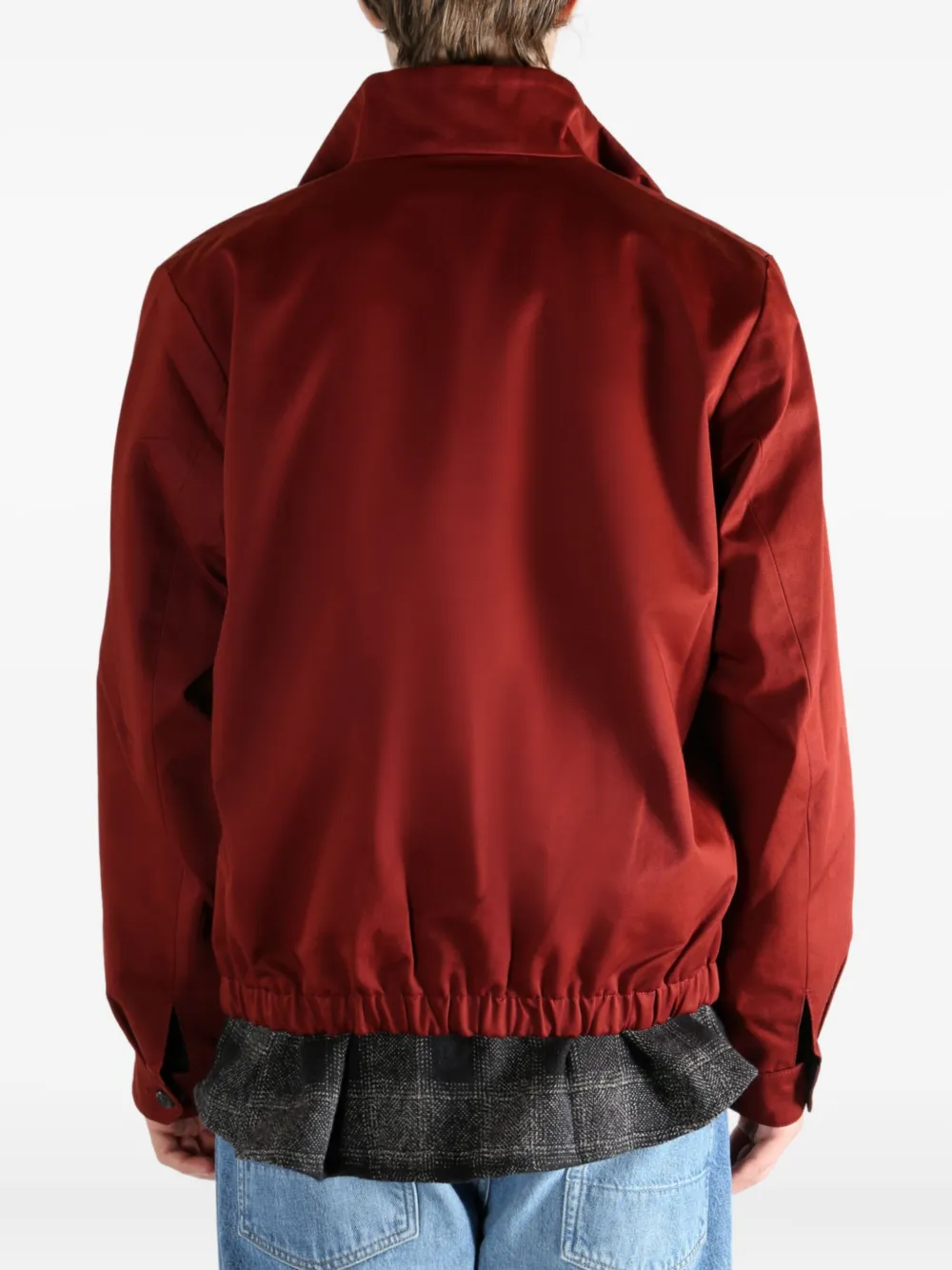 Our Legacy Casino Zip-up Bomber Jacket In Red