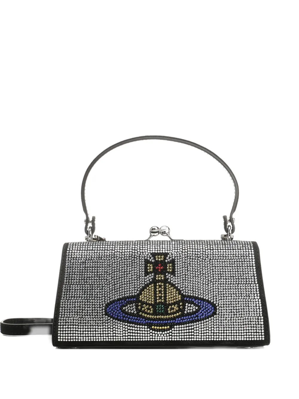 Vivienne Westwood Doll Xl Frame Purse Handbags Silver In Silver