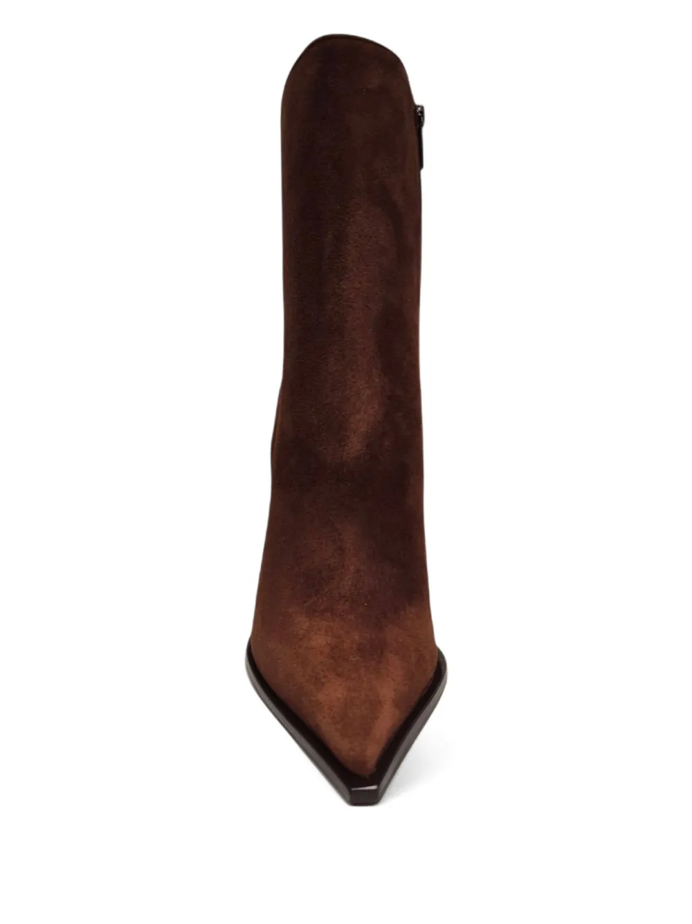 Le Silla Pointed Toe Heeled Boots In Brown