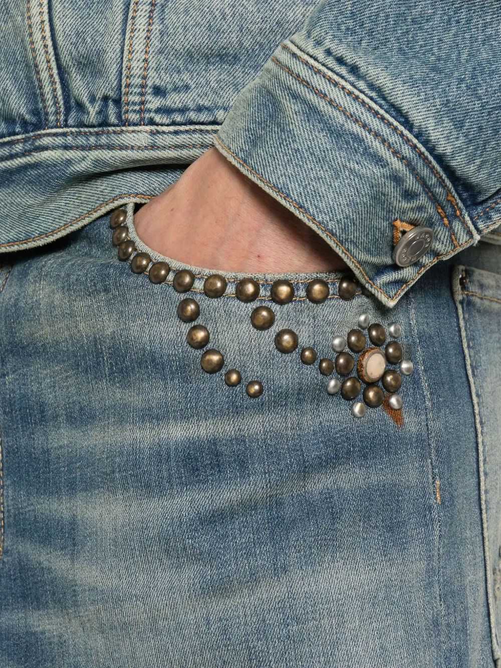 DSQUARED2 Jeans verfraaid met studs Blauw