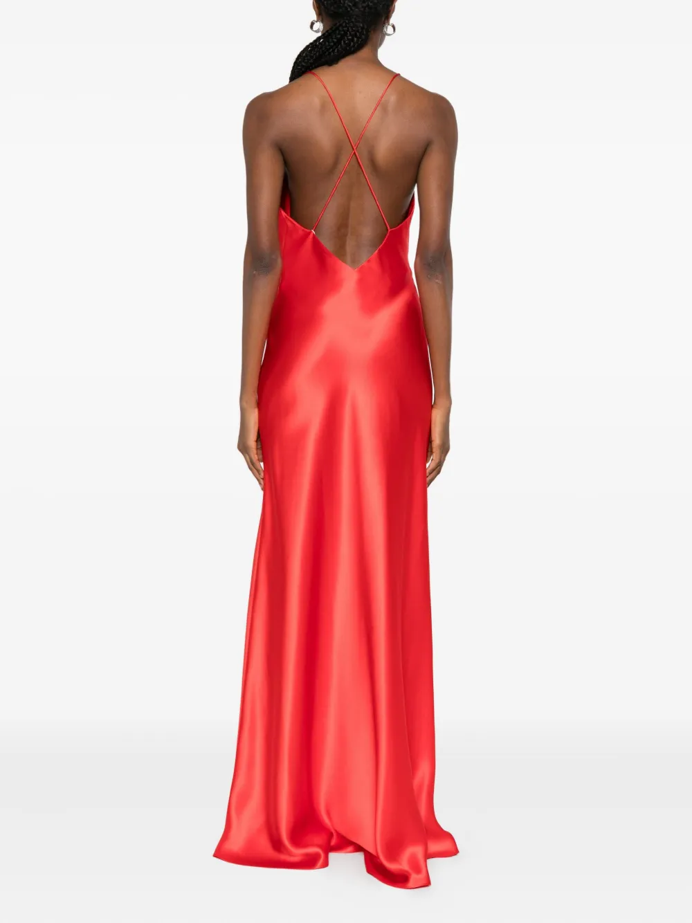 Il Volo Muse Sleeveless Gown In Red