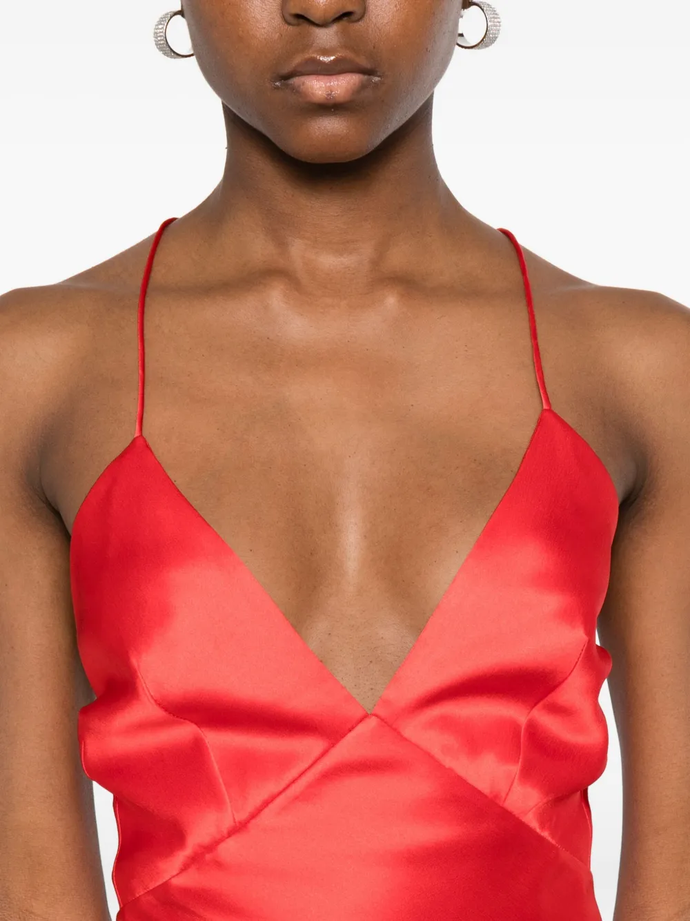 Il Volo Muse Sleeveless Gown In Red