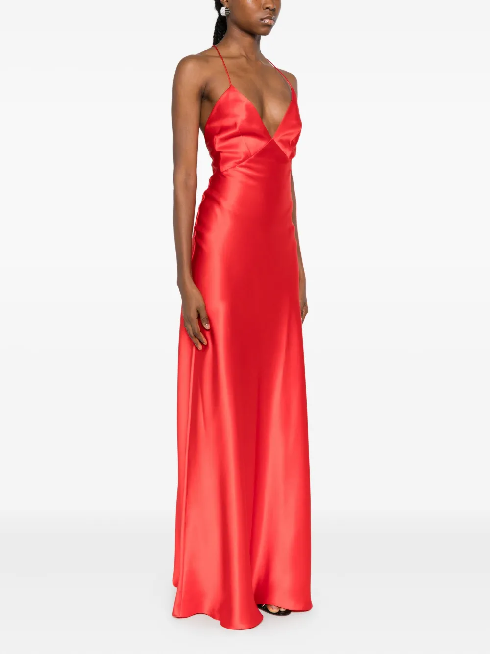 Il Volo Muse Sleeveless Gown In Red