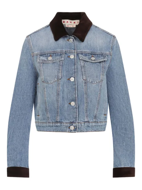 Marni contrasting-collar jacket