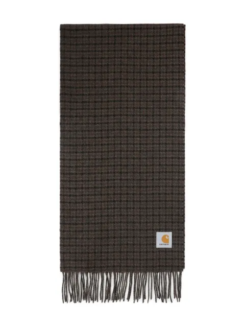 Carhartt WIP houndstooth fringed scarf
