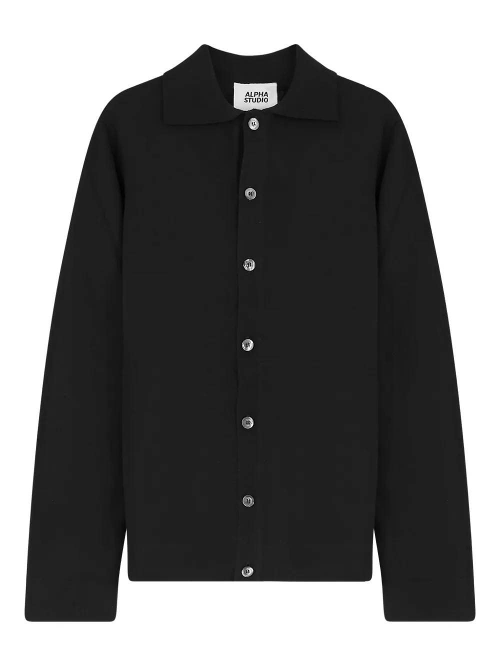 Alpha Industries Alpha Studio buttoned cardigan | Black | Image 1