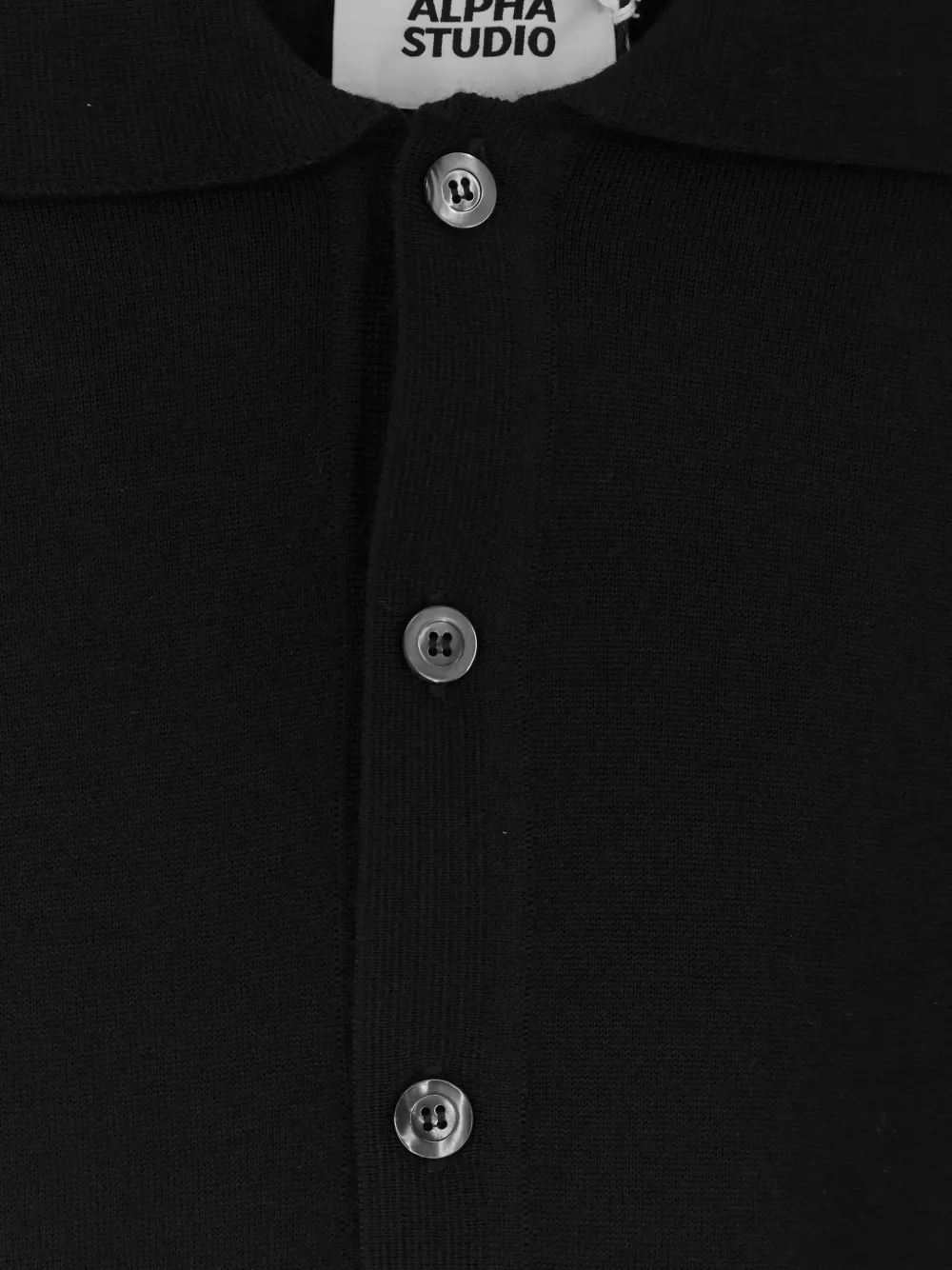 Alpha Industries Alpha Studio Buttoned Cardigan In Black