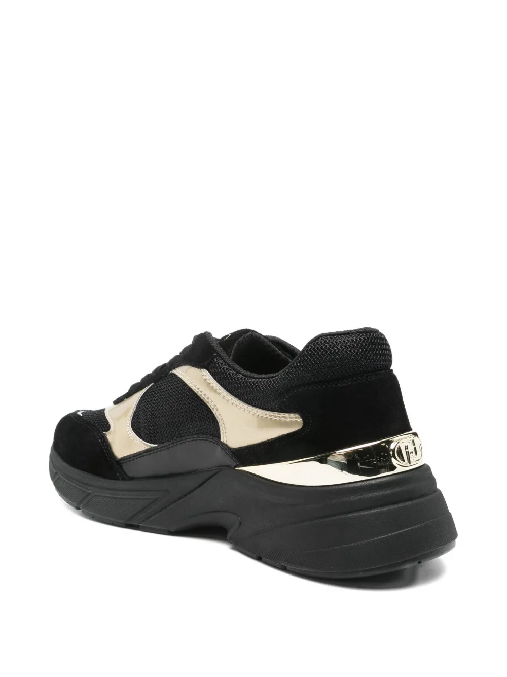 Liu •jo Metallic Sneakers In Black